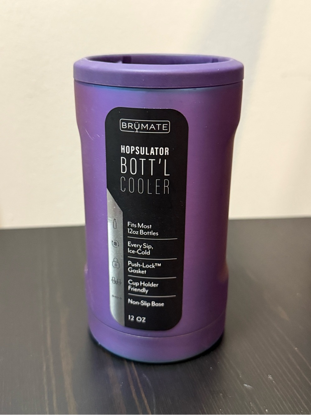 BrüMate Purple Hopsulator Bott'l Cooler — 12oz Bottle Insulator NEW
